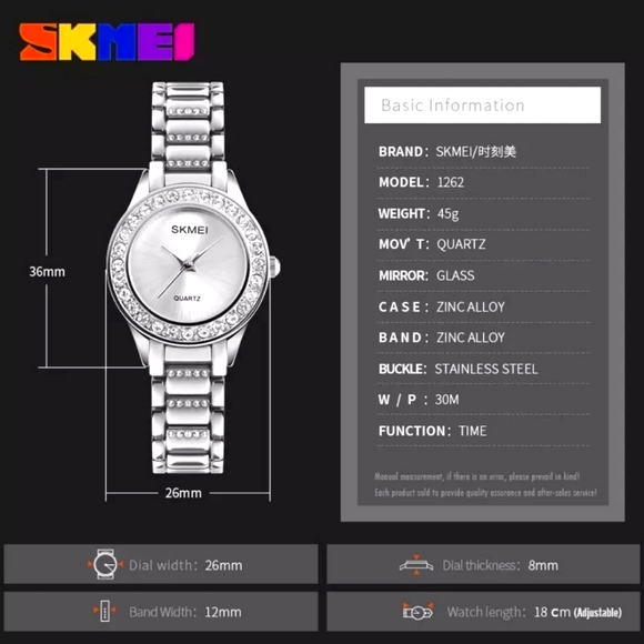 Women's Fashion Luxury Watches Stainless Steel Strap Ladies Waterproof Rhineston - Picture 2 of 7